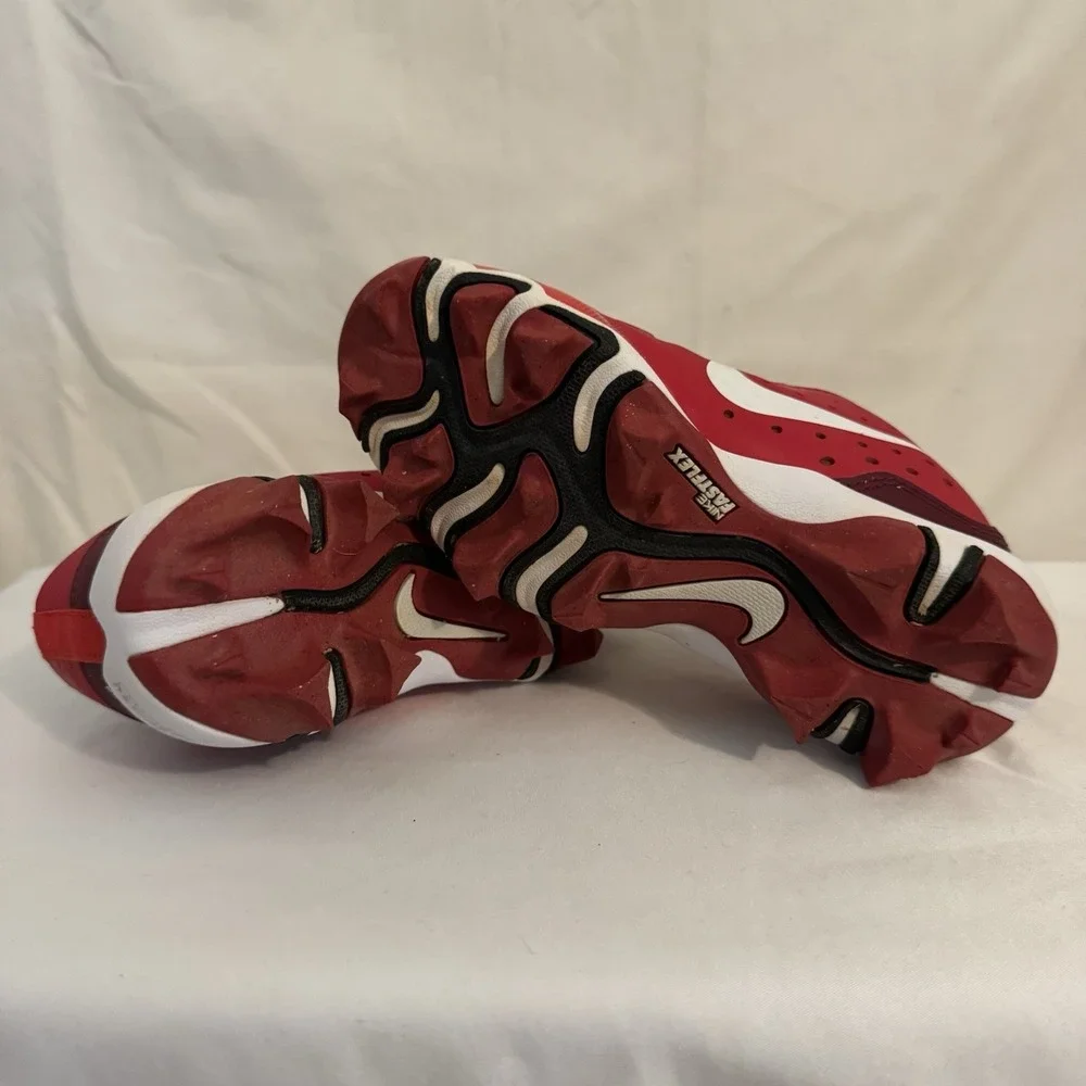 Nike Alpha Hurache 4 Keystone University Red Baseball Cleats Size Youth 13C
